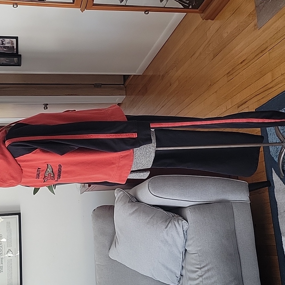Harley-Davidson 2 Piece Jogger Set. L/XL, Blk/Org, Vintage - Picture 6 of 14